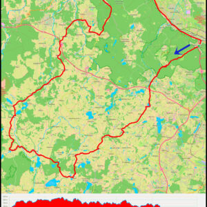 Demptowo – Koleczkowo – Kielno – Trzy Rzeki – Hopy – Pomieczyńska Huta – Prokowo – Sianowo – Strysza Buda – Mirachowo – Strzepcz – Smażyno – Częstkowo – Ustarbowo – Wejherowo – Reda – Rumia