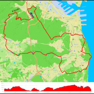 Demptowo – Polanka Redłowska – klif Orłowo – Kolibki – Wielki i Mały Kack – Chwarzno-Wiczlino – „siodło” Pustki