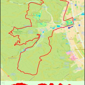 Gdańsk Oliwa – Szwedzka Grobla – Dolina Radości – Dolina Schwalbego – Wzniesienie Marii – Kamienna Twarz – Dolina Ewy – Rynarzewo – Cmentarz Oliwski – Park Oliwski