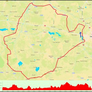 Siedlce – Nowe Opole – Zaliwie-Piegawki – Stara Sucha – Albinów – Borki – Oleśnica – Skórzec