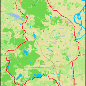 Osowa – Matarnia – Kokoszki – Sulmin – Widlino – Kolbudy – Straszyn – Juszkowo – Pruszcz Gdański – Orunia – Oliwa