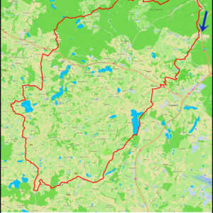 Demptowo – Chwarzno – Karczemki – jez. Tuchomskie – Tokary – Przodkowo – Kosowo – Brzeziny – Szarłata – Pomieczyno – Otalżyno – Jeleńska Huta – Szemud – Grabowiec – Łężyce