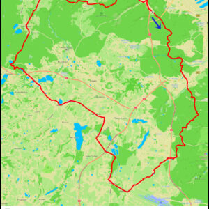 Demptowo – Wielki Kack – Owczarnia – zbiornik Klukowo – Banino – Tuchom – Karczemki – Kielno – jezioro Długie – Bieszkowice – Gumiś – Reszki – Łężyce