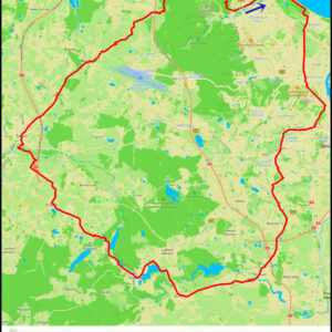 Oliwa – Jantarowa – Siedlce – Straszyn – Bielkówko – Kolbudy – Łapino – Otomino – Żukowo – Pępowo – Rębiechowo – zbiornik Klukowo – Owczarnia – Droga Rynarzewska