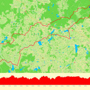 Demptowo – Łężyce – Cierżnia – Szemud – Łebno – Lewino – rezerwaty Żurawie Błota i Lubygość – Mirachowo – Strysza Buda – Staniszewo – Sianowo – Będargowo – Łebieńska Huta – Kielno – Koleczkowo