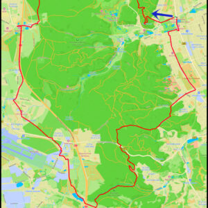 Oliwa – Pachołek – Droga Nadleśniczych – Owczarnia – Klukowo – Matarnia – Kiełpinek – rezerwat Dolina Strzyży – Matemblewo – Klesza Droga – Droga Lipnicka