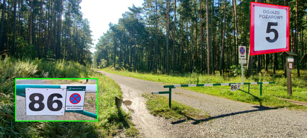 szlaban 86 wyspa Sobieszewska