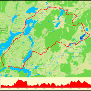 Dzierżążno – Mezowo – Goręczyno – Ramleje – jez. Brodno Wielkie – Brodnica Dolna – Haska – Przewóz – Sznurki – Chmielno – Łapalice – Prokowo – Grzybno – Kaliska