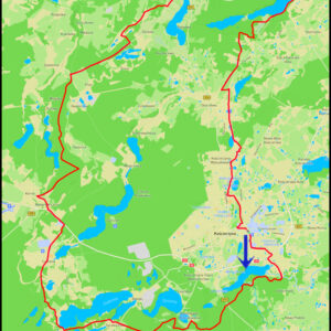 Kościerzyna – jez.Wierzysko – Sycowa Huta – Łubiana – Gostomie – Pażęce – Stężyca – Gołubie – Skorzewo