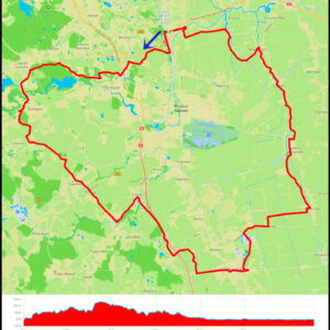 Gdańsk Lipce – Straszyn -Bielkówko – Lisewiec – Jagatowo – Kłodawa – Żukczyn – Ulkowy – Pszczółki – Ostrowite – Grabiny-Zameczek – Wróblewo – Mokry Dwór