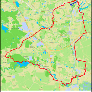 Gdańsk Śródmieście – Kozacza Góra – Wzgórze Luizy – Kowale – Bąkowo – Lublewo Gdańskie – jez.Straszyńskie – Straszyn – Juszkowo – Pruszcz Gdański – Niegowo