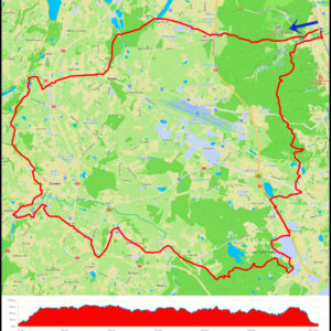 Gdańsk Oliwa – Owczarnia – Nowy Świat – Banino – Miszewo – Małkowo – Żukowo – Rutki – Otomino – Niestępowo – Las Sulmiński – Szadółki – Jasień – Matemblewo