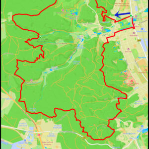 Oliwa -Rynarzewo -Wzniesienie Marii -Dolina Bobrów -rez. Wąwóz Huzarów -Tomac -Samborowo -Głowica