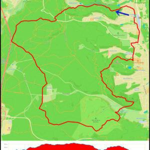 Sopot Kamienny Potok – Bernadowo – Gołębiewo – Droga Nadleśniczych – BigFoot Works – Polanka Esperantystów – Glinna Góra – Mała Gwiazda – Łysa Gora – Strzeleckie Wzgórze