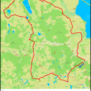 Demptowo – Kielno – Luzino – 🗼Kaszubskie Oko … – Wierzchucino – Choczewo – Żarnowiec – … – Mrzezino – Rumia