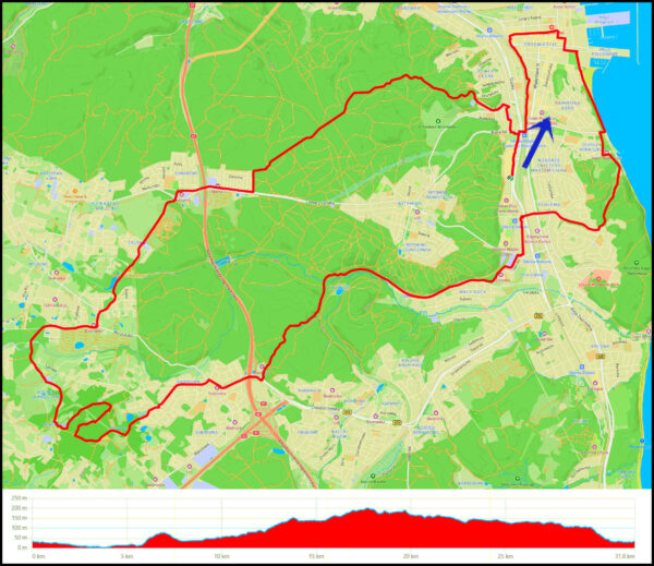 CH Riviera - Starowiejska - bulwar - Polanka Redłowska - Mały Kack - Dąbrowa - Donas - Wiczlino - Chwarzno - Działki Leśne