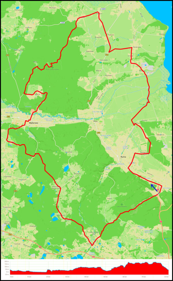 Demptowo - Janowo - Kazimierz  ....  🌲Puszcza Darżlubska🌳 - Kąpino  ....  Droga Pętkowicka🌲 - Bieszkowice - Koleczkowo