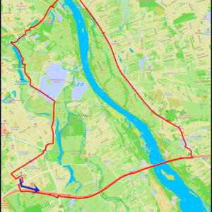 Wilanów – Most Południowy- Wał Miedzeszyński – Most Siekierkowski – 🌳Rezerwat Jeziorko Czerniakowskie🌲 – Wilanów Królewski