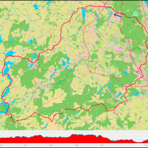 Kaszubska pętla szosowa – jeziora i podjazdy | Osowa – Kartuzy – Chmielno – Ostrzyce | 116+ km